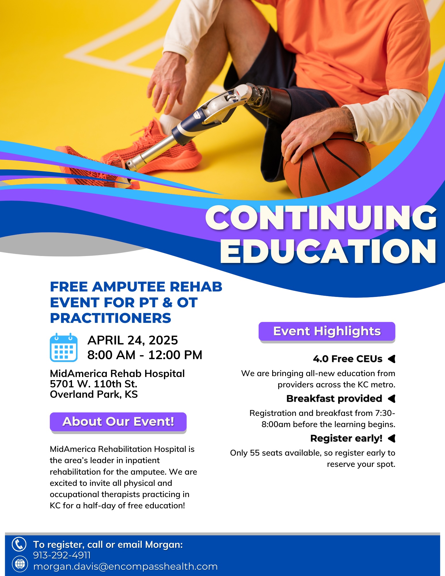 Free Amputee Rehab Event for PT & OT Practitioners